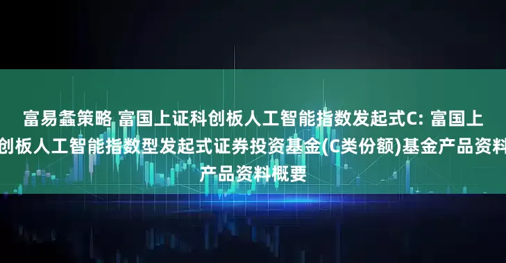 富易螽策略 富国上证科创板人工智能指数发起式C: 富国上证科创板人工智能指数型发起式证券投资基金(C类份额)基金产品资料概要